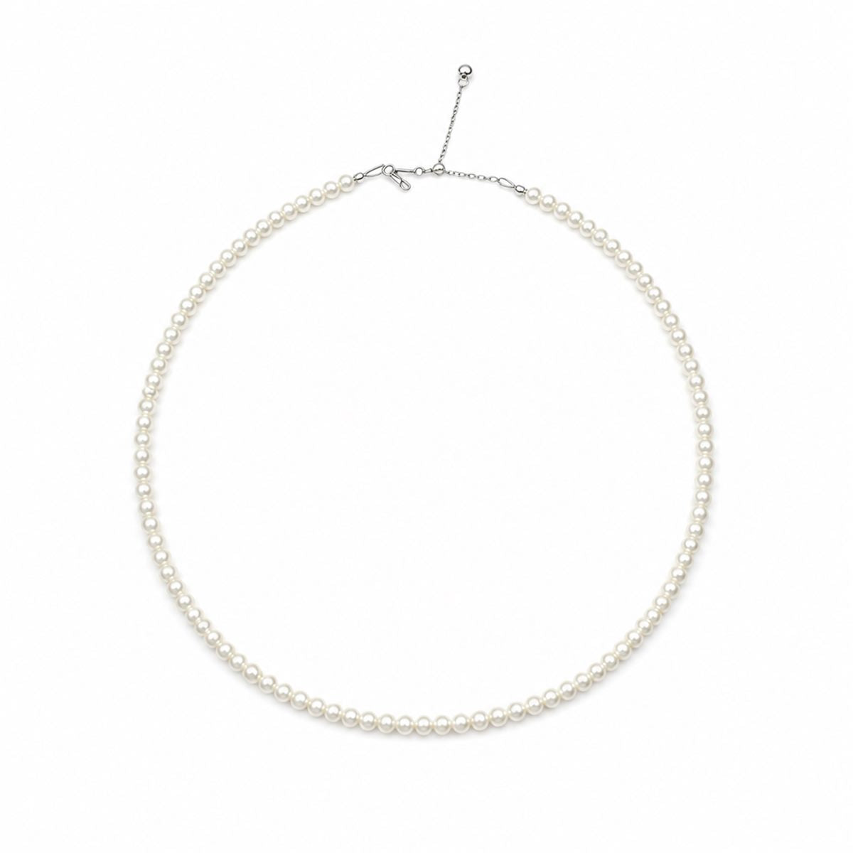 Natural Freshwater Pearl Strand Necklace – Petite White Pearls