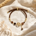 Genuine Rutilated Quartz Open Bracelet, Hand‑crafted Natural Rutile Included Quartz | Made To Order